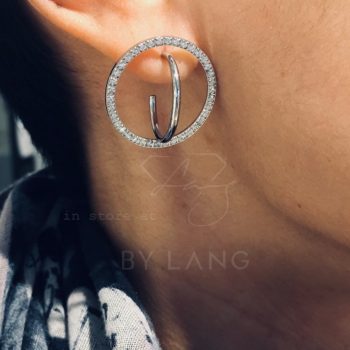 Zoey Earrings Steel on Lang